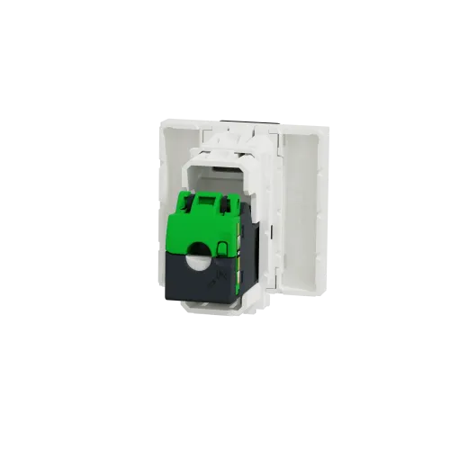Розетка компьютерная RJ45, 6 UTP, белый, 2 модуля, Unica New Schneider NU341518