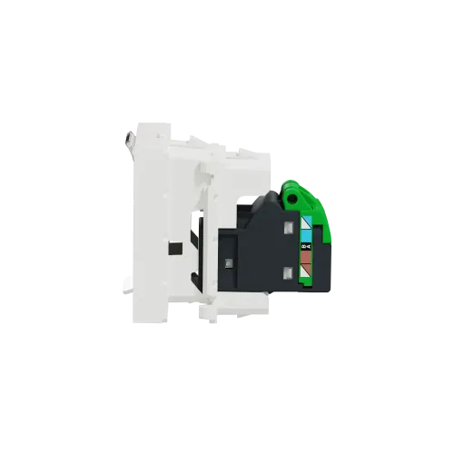 Розетка компьютерная RJ45, 6 UTP, белый, 2 модуля, Unica New Schneider NU341518