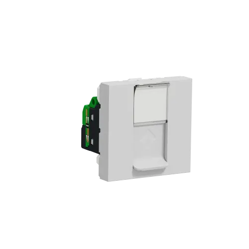 Розетка компьютерная RJ45, 6 UTP, алюминий, 2 модуля, Unica New Schneider NU341530