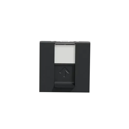 Розетка компьютерная RJ45, 6 UTP, антрацит, 2 модуля, Unica New Schneider NU341554