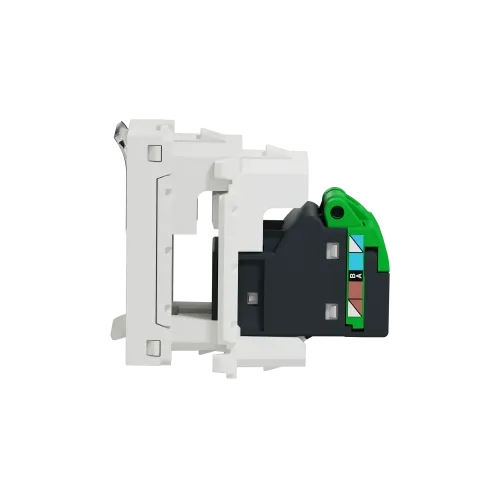 Розетка компьютерная RJ45, 6 STP, белый, 1 модуль, Unica New Schneider NU341618