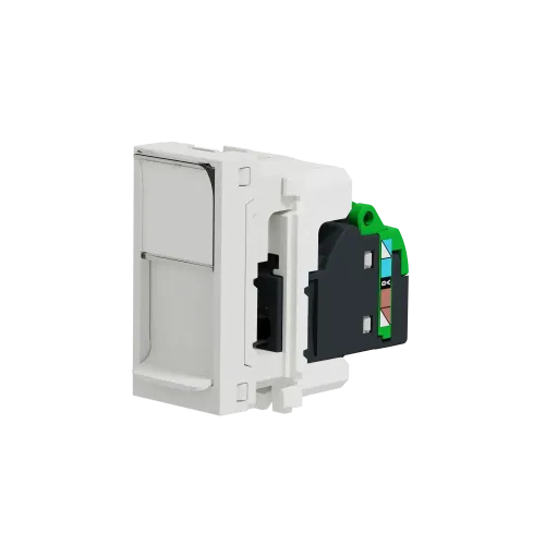 Розетка компьютерная RJ45, 6 STP, белый, 1 модуль, Unica New Schneider NU341618