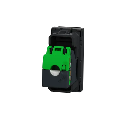 Розетка компьютерная RJ45, 6 STP, антрацит, 1 модуль, Unica New Schneider NU341654