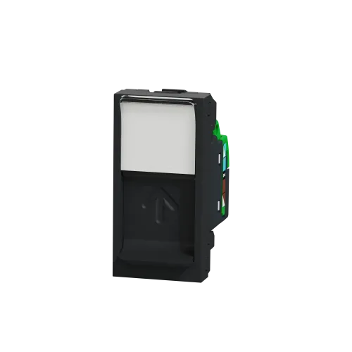 Розетка компьютерная RJ45, 6 STP, антрацит, 1 модуль, Unica New Schneider NU341654