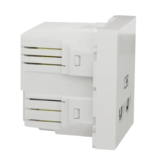 Розетка USB для зарядки, двойная, белый, 2 модуля, Unica New Schneider NU341818