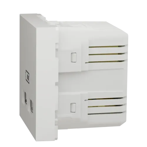Розетка USB для зарядки, двойная, белый, 2 модуля, Unica New Schneider NU341818