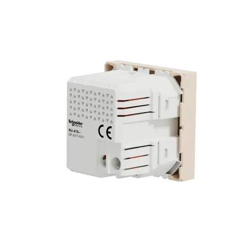 Розетка USB для зарядки, двойная, бежевый, 2 модуля, Unica New Schneider NU341844