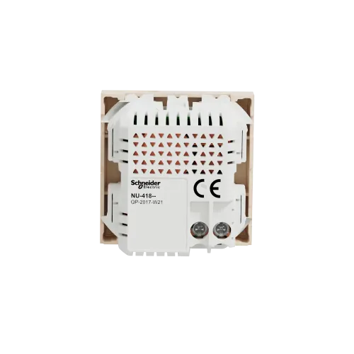 Розетка USB для зарядки, двойная, бежевый, 2 модуля, Unica New Schneider NU341844