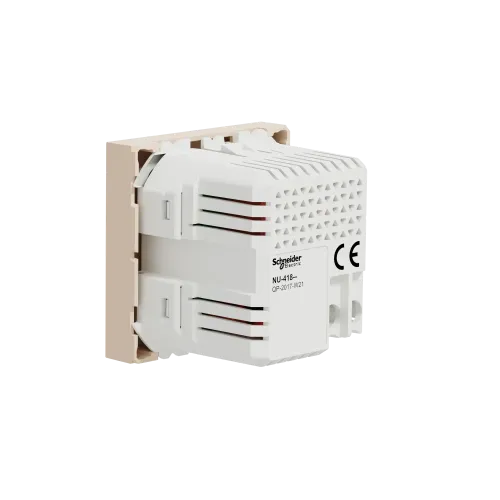 Розетка USB для зарядки, двойная, бежевый, 2 модуля, Unica New Schneider NU341844