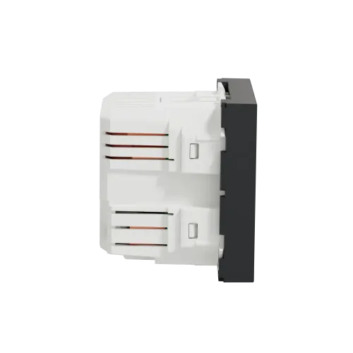 Розетка USB для зарядки, двойная, антрацит, 2 модуля, Unica New Schneider NU341854