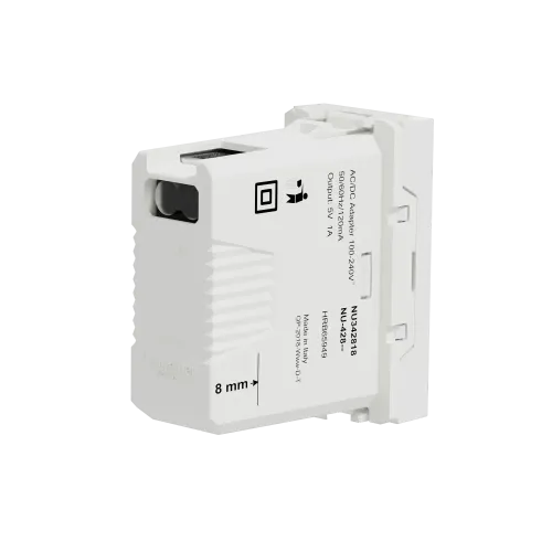 Розетка USB для зарядки, белый, 1 модуль, Unica New Schneider NU342818