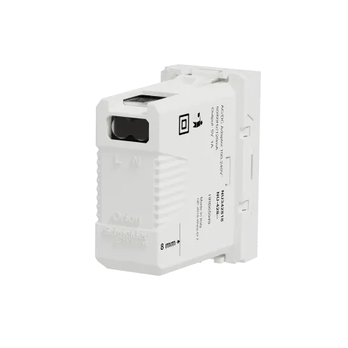 Розетка USB для зарядки, белый, 1 модуль, Unica New Schneider NU342818
