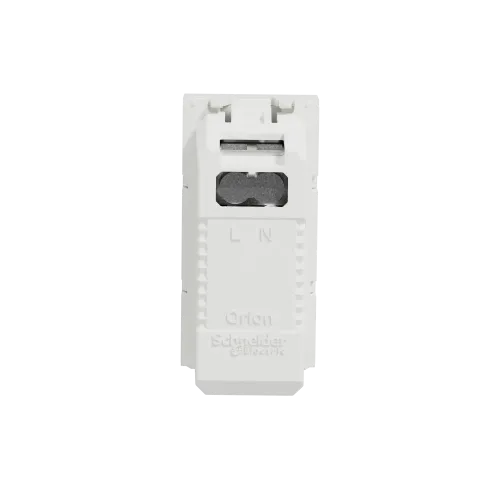 Розетка USB для зарядки, белый, 1 модуль, Unica New Schneider NU342818