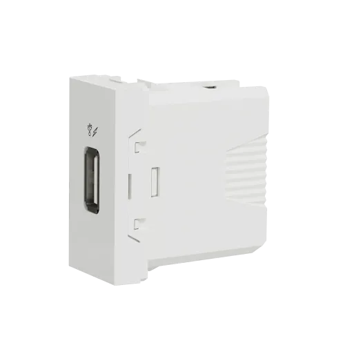 Розетка USB для зарядки, белый, 1 модуль, Unica New Schneider NU342818