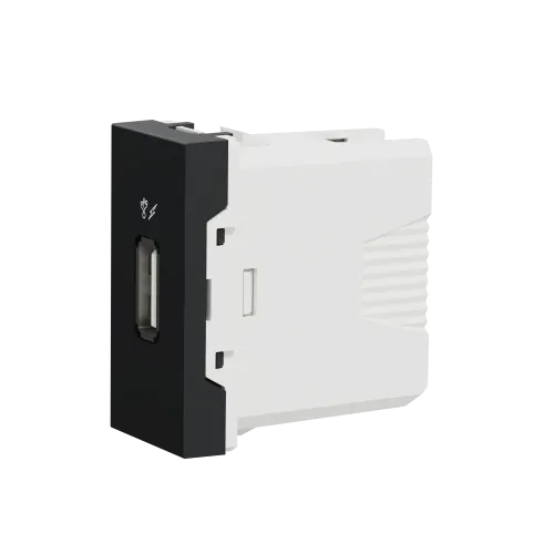Розетка USB для зарядки, антрацит, 1 модуль, Unica New Schneider NU342854