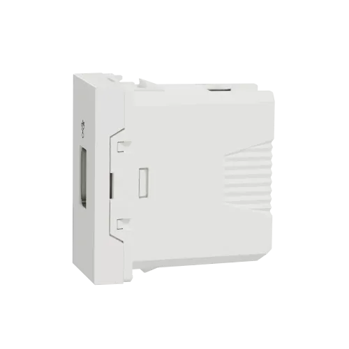 Розетка USB для передачи данных, белый, 1 модуль, Unica New Schneider NU342918
