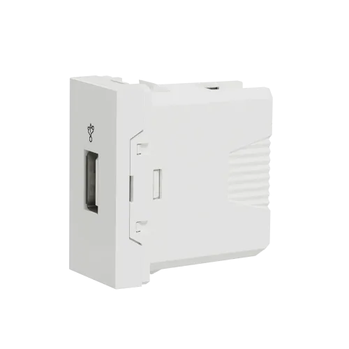 Розетка USB для передачи данных, белый, 1 модуль, Unica New Schneider NU342918