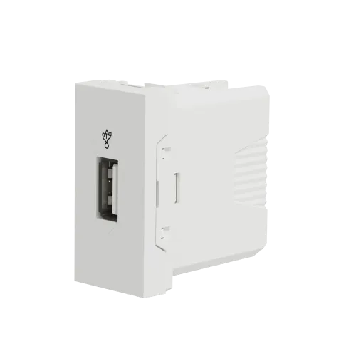 Розетка USB для передачи данных, белый, 1 модуль, Unica New Schneider NU342918