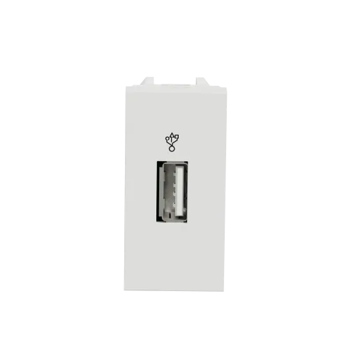 Розетка USB для передачи данных, белый, 1 модуль, Unica New Schneider NU342918