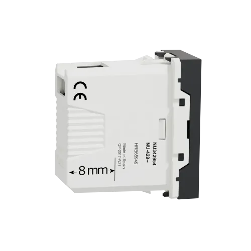 Розетка USB для передачи данных, антрацит, 1 модуль, Unica New Schneider NU342954
