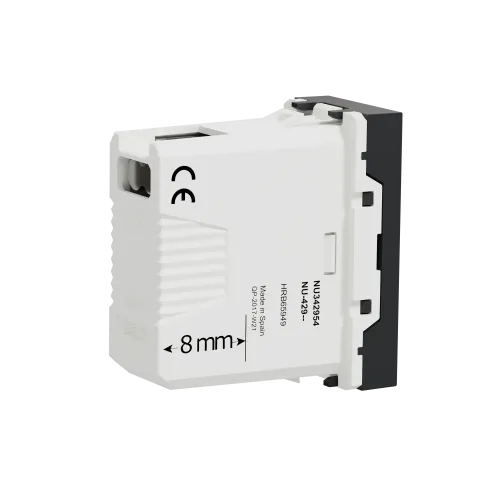 Розетка USB для передачи данных, антрацит, 1 модуль, Unica New Schneider NU342954
