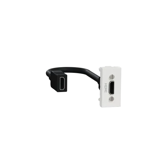 Розетка HDMI, белый, 1 модуль, Unica New Schneider NU343018