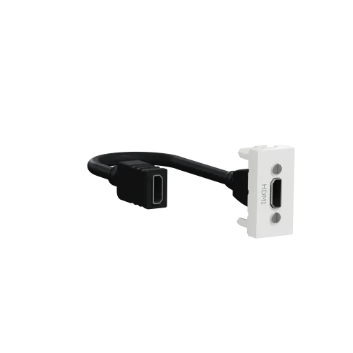 Розетка HDMI, белый, 1 модуль, Unica New Schneider NU343018