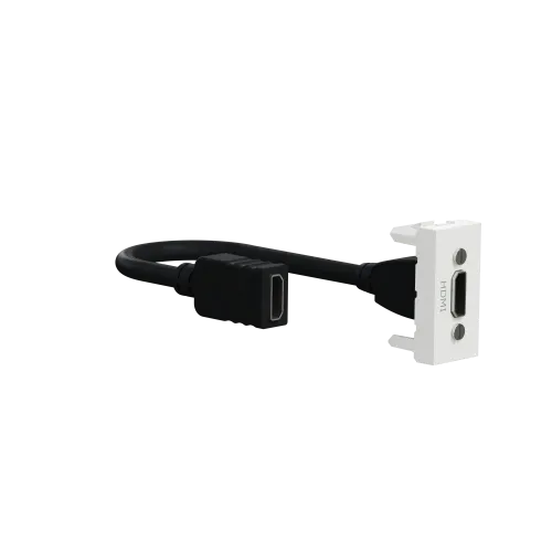 Розетка HDMI, белый, 1 модуль, Unica New Schneider NU343018