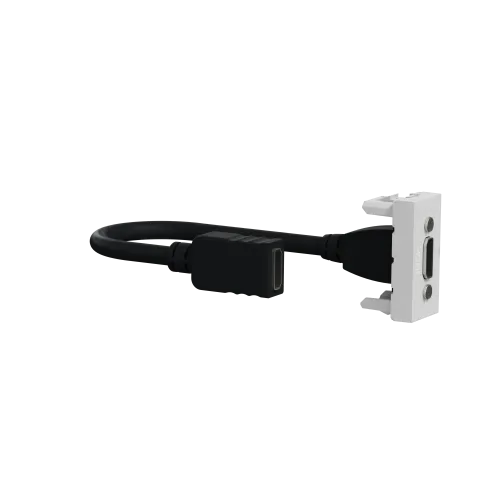 Розетка HDMI, алюминий, 1 модуль, Unica New Schneider NU343030