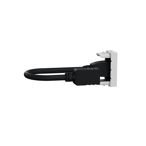 Розетка HDMI, алюминий, 1 модуль, Unica New Schneider NU343030