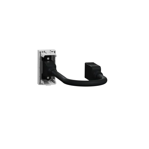 Розетка HDMI, алюминий, 1 модуль, Unica New Schneider NU343030