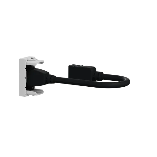 Розетка HDMI, алюминий, 1 модуль, Unica New Schneider NU343030