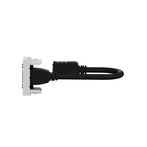 Розетка HDMI, алюминий, 1 модуль, Unica New Schneider NU343030