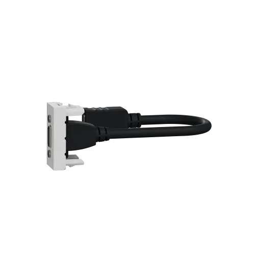 Розетка HDMI, алюминий, 1 модуль, Unica New Schneider NU343030