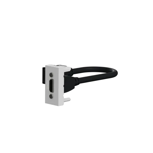 Розетка HDMI, алюминий, 1 модуль, Unica New Schneider NU343030
