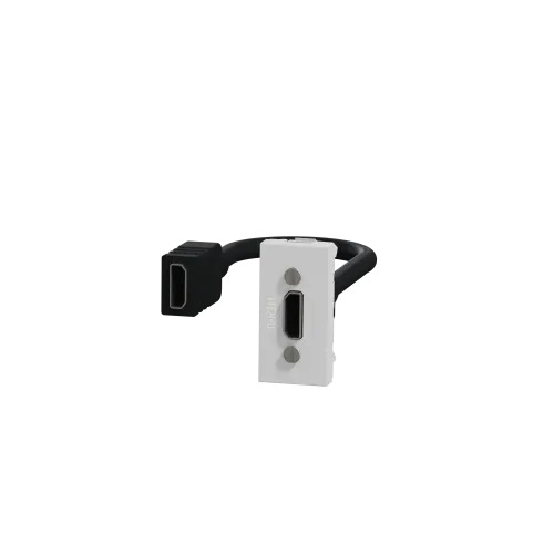 Розетка HDMI, алюминий, 1 модуль, Unica New Schneider NU343030