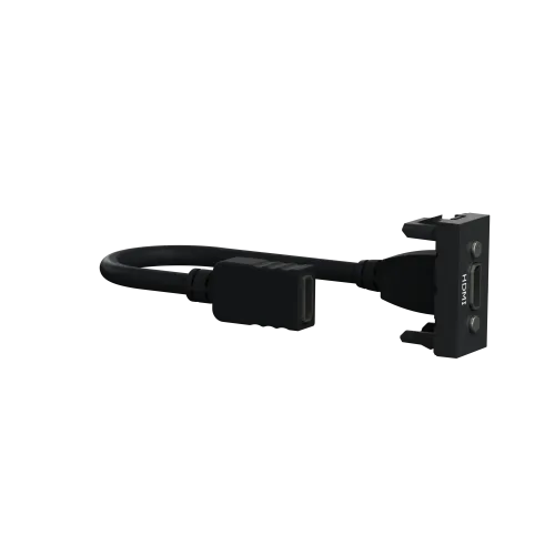 Розетка HDMI, антрацит, 1 модуль, Unica New Schneider NU343054