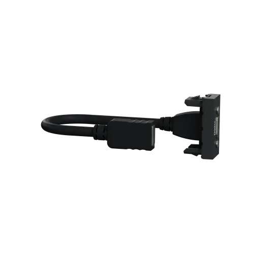 Розетка HDMI, антрацит, 1 модуль, Unica New Schneider NU343054