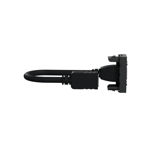 Розетка HDMI, антрацит, 1 модуль, Unica New Schneider NU343054