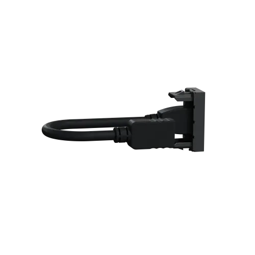 Розетка HDMI, антрацит, 1 модуль, Unica New Schneider NU343054