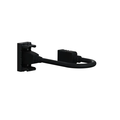 Розетка HDMI, антрацит, 1 модуль, Unica New Schneider NU343054