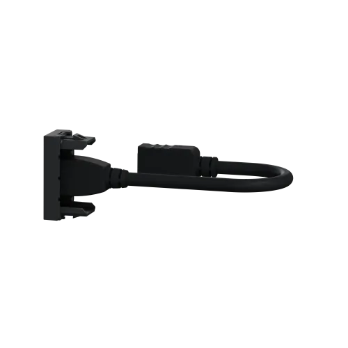 Розетка HDMI, антрацит, 1 модуль, Unica New Schneider NU343054