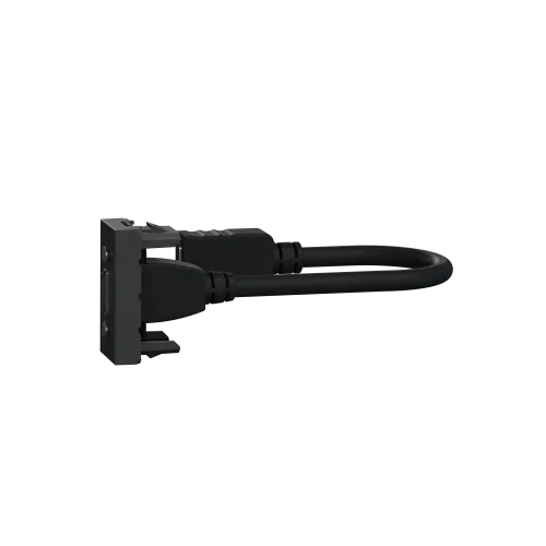 Розетка HDMI, антрацит, 1 модуль, Unica New Schneider NU343054