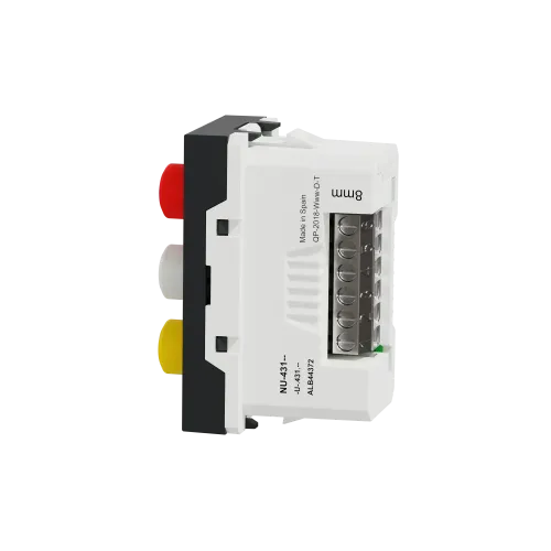 Розетка 3 RCA, антрацит, 1 модуль, Unica New Schneider NU343154