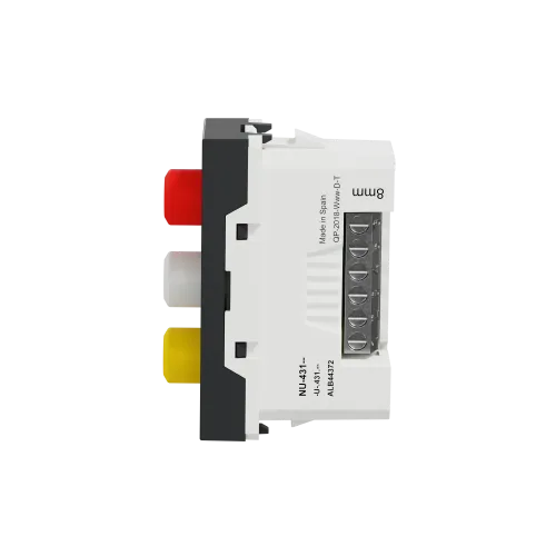 Розетка 3 RCA, антрацит, 1 модуль, Unica New Schneider NU343154