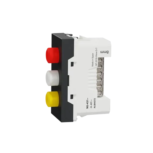 Розетка 3 RCA, антрацит, 1 модуль, Unica New Schneider NU343154