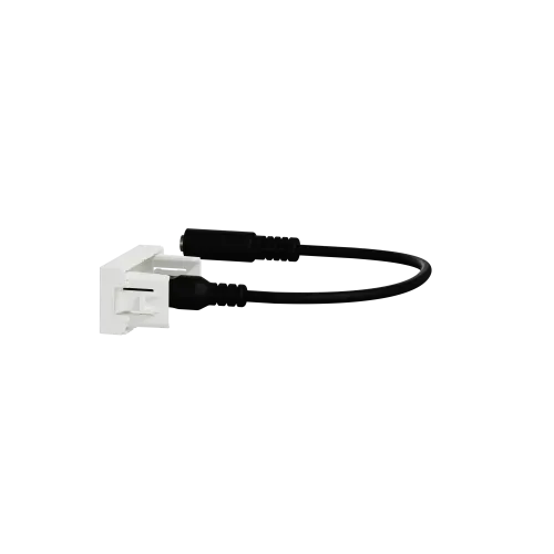 Розетка Minijack, белый, 1 модуль, Unica New Schneider NU343318