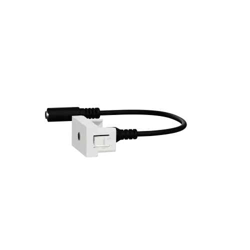 Розетка Minijack, белый, 1 модуль, Unica New Schneider NU343318