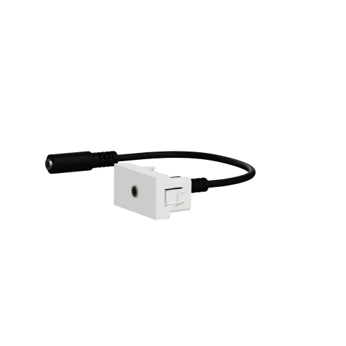 Розетка Minijack, белый, 1 модуль, Unica New Schneider NU343318