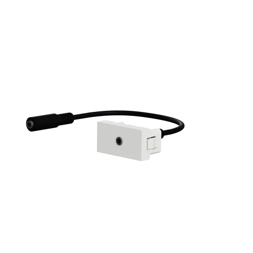 Розетка Minijack, белый, 1 модуль, Unica New Schneider NU343318